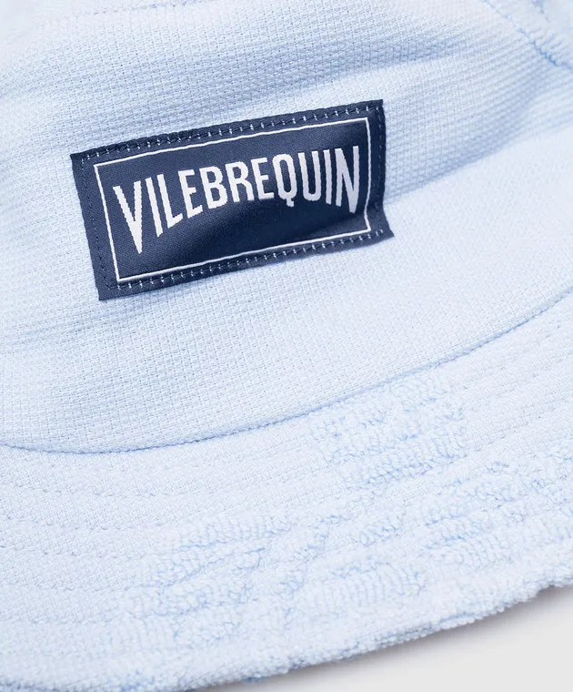 Vilebrequin Panama boheme blu con logo BOHU1201