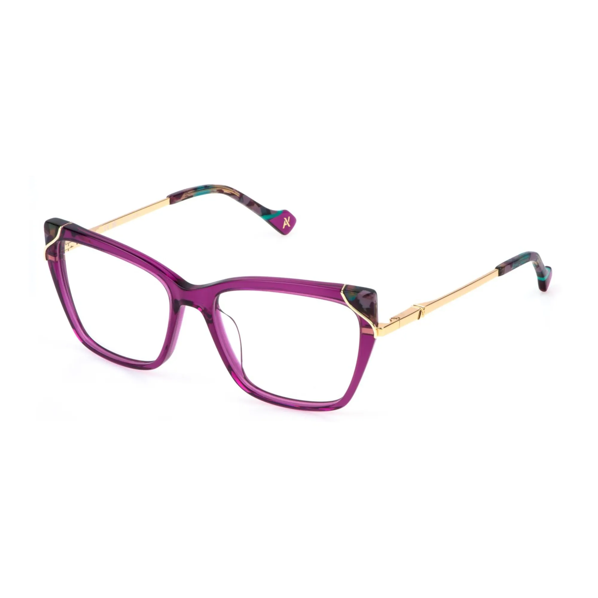   Yalea VYA161 - 01F5 Ciclamino Trasparente Lucido | Occhiale Da Vista Donna 
