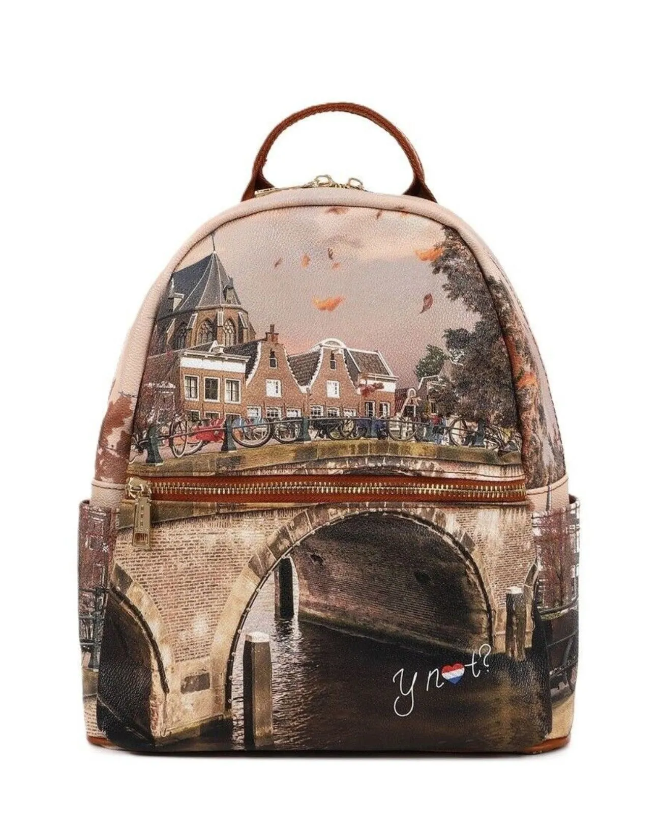 Ynot - Zaino donna grande in ecopelle stampata Yesbag | Studioarch.com