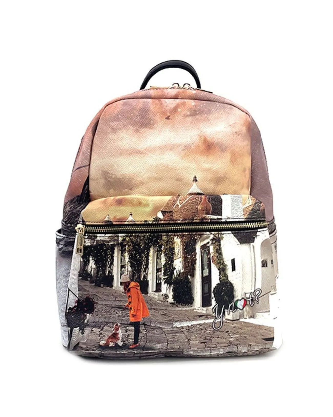 Ynot - Zaino donna grande in ecopelle stampata Yesbag | Studioarch.com