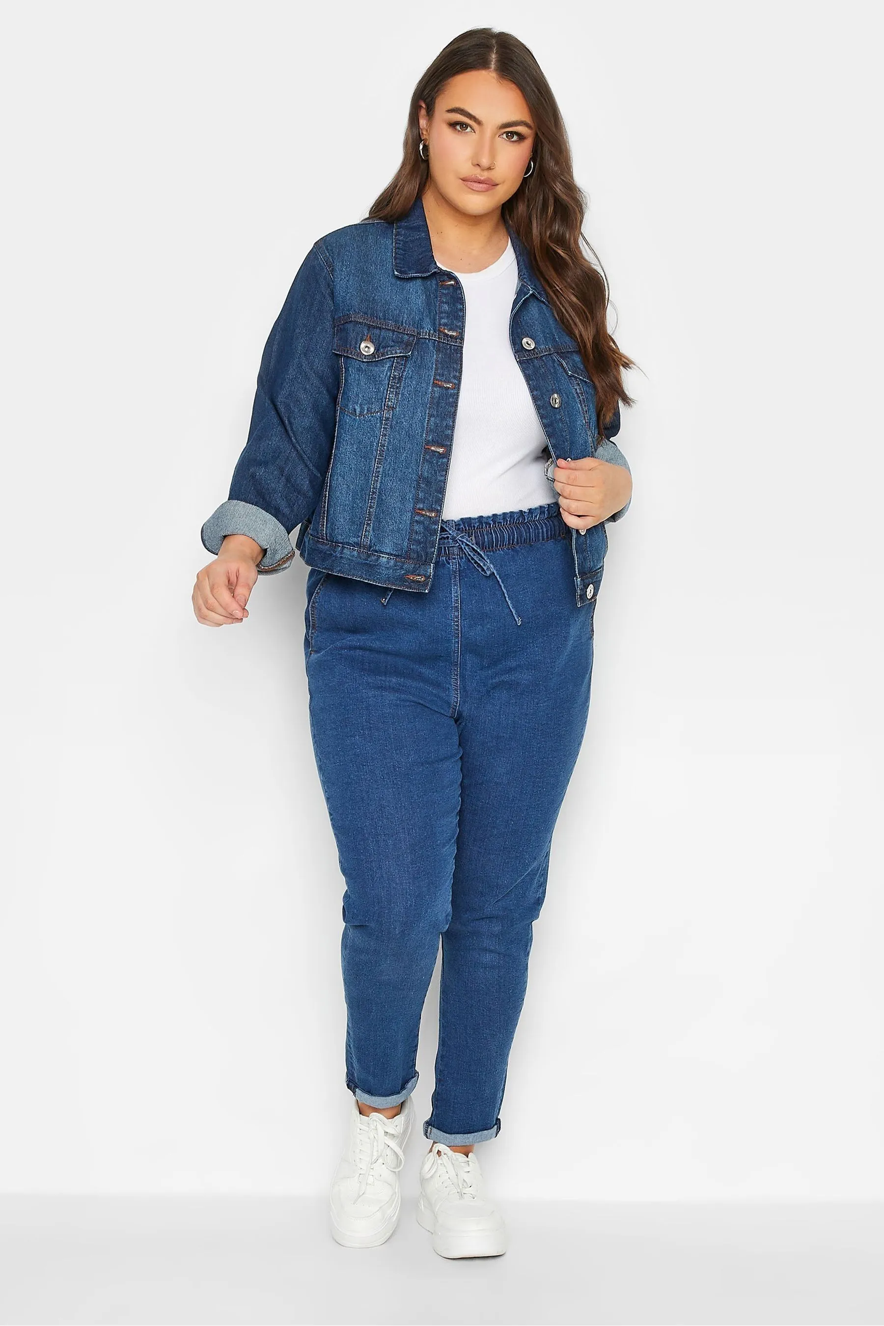 Yours Curve - Giacca di jeans classica