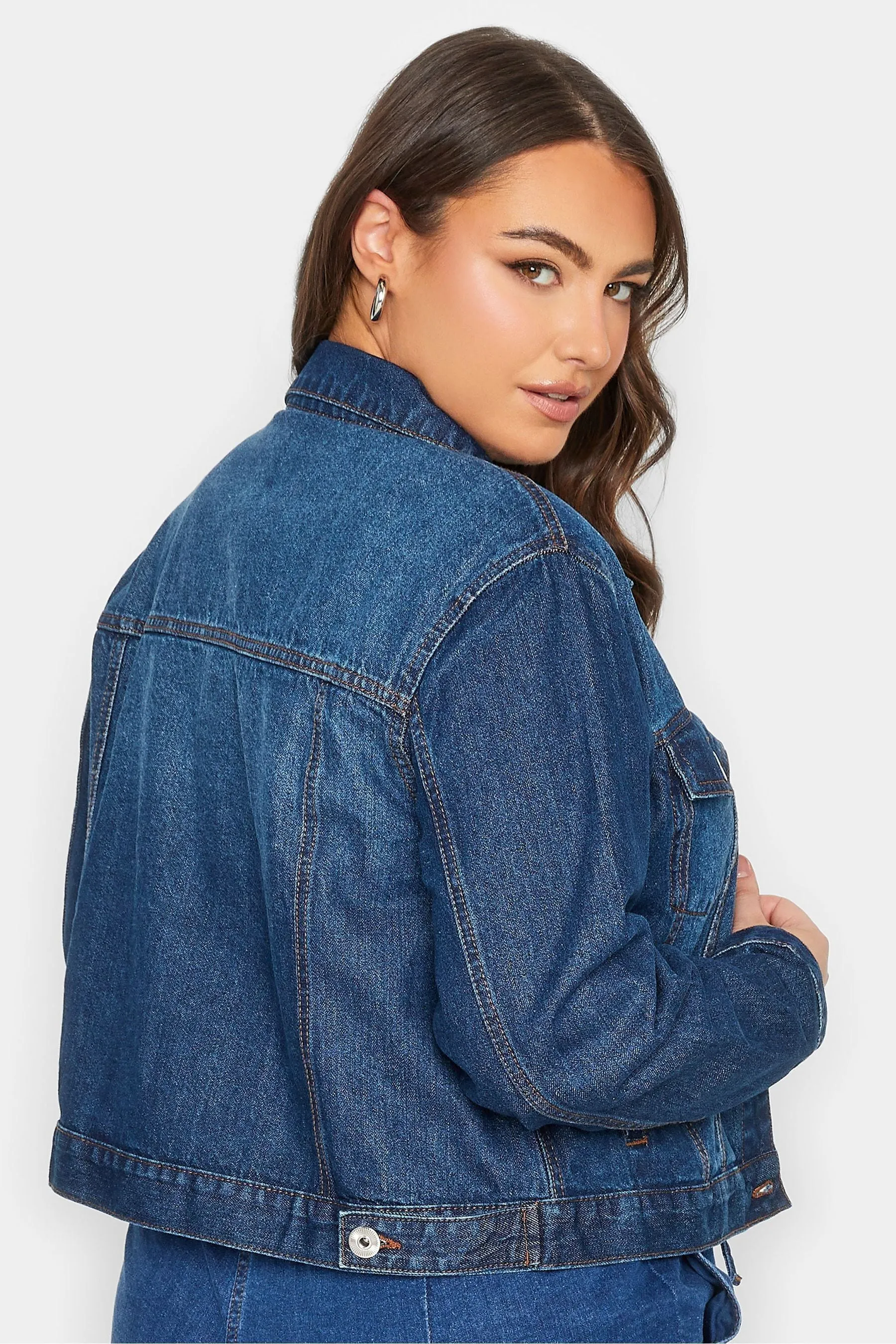 Yours Curve - Giacca di jeans classica