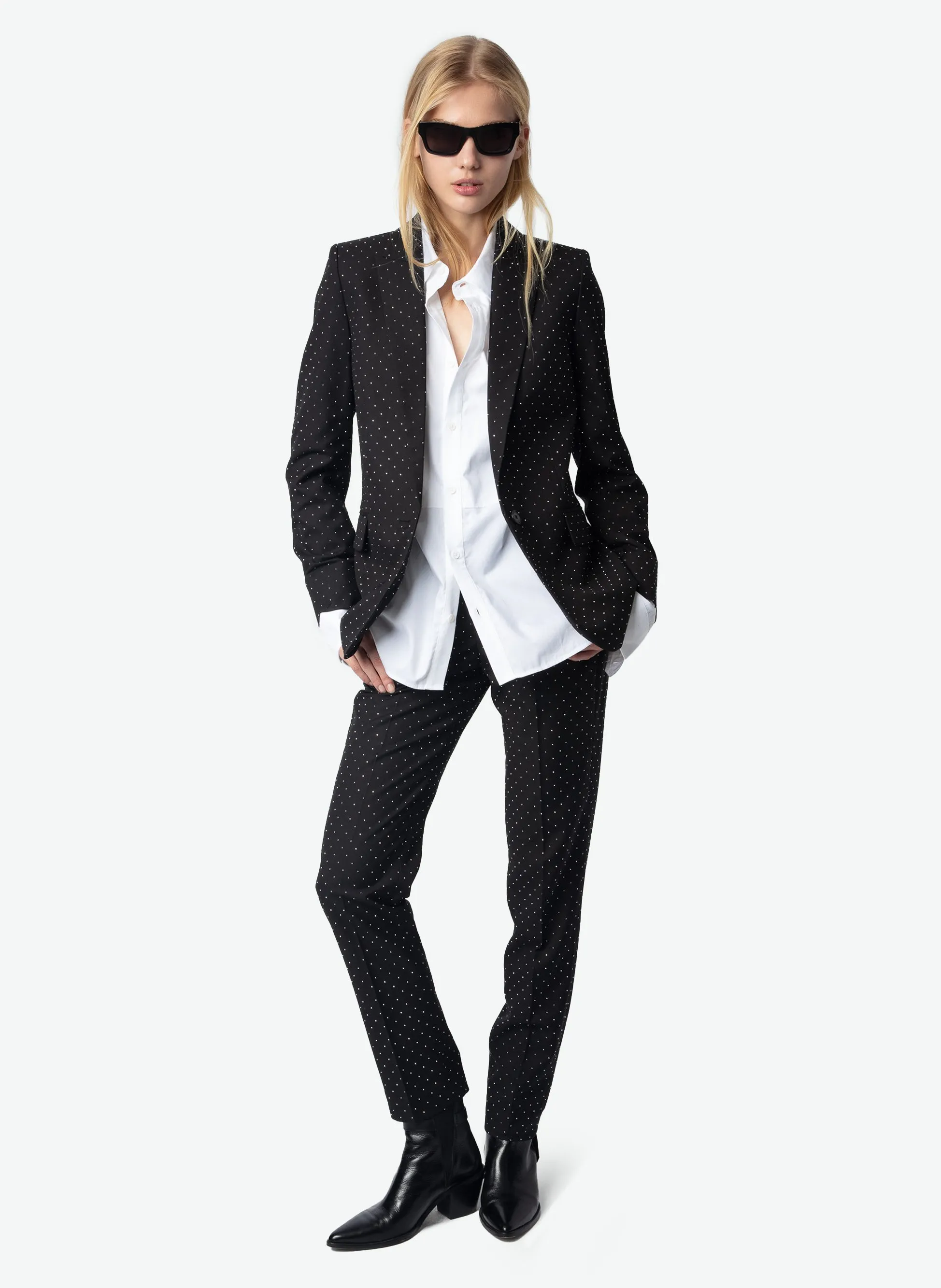  ZADIG&VOLTAIRE   VALSE - Blazer diritto con strass | Nero