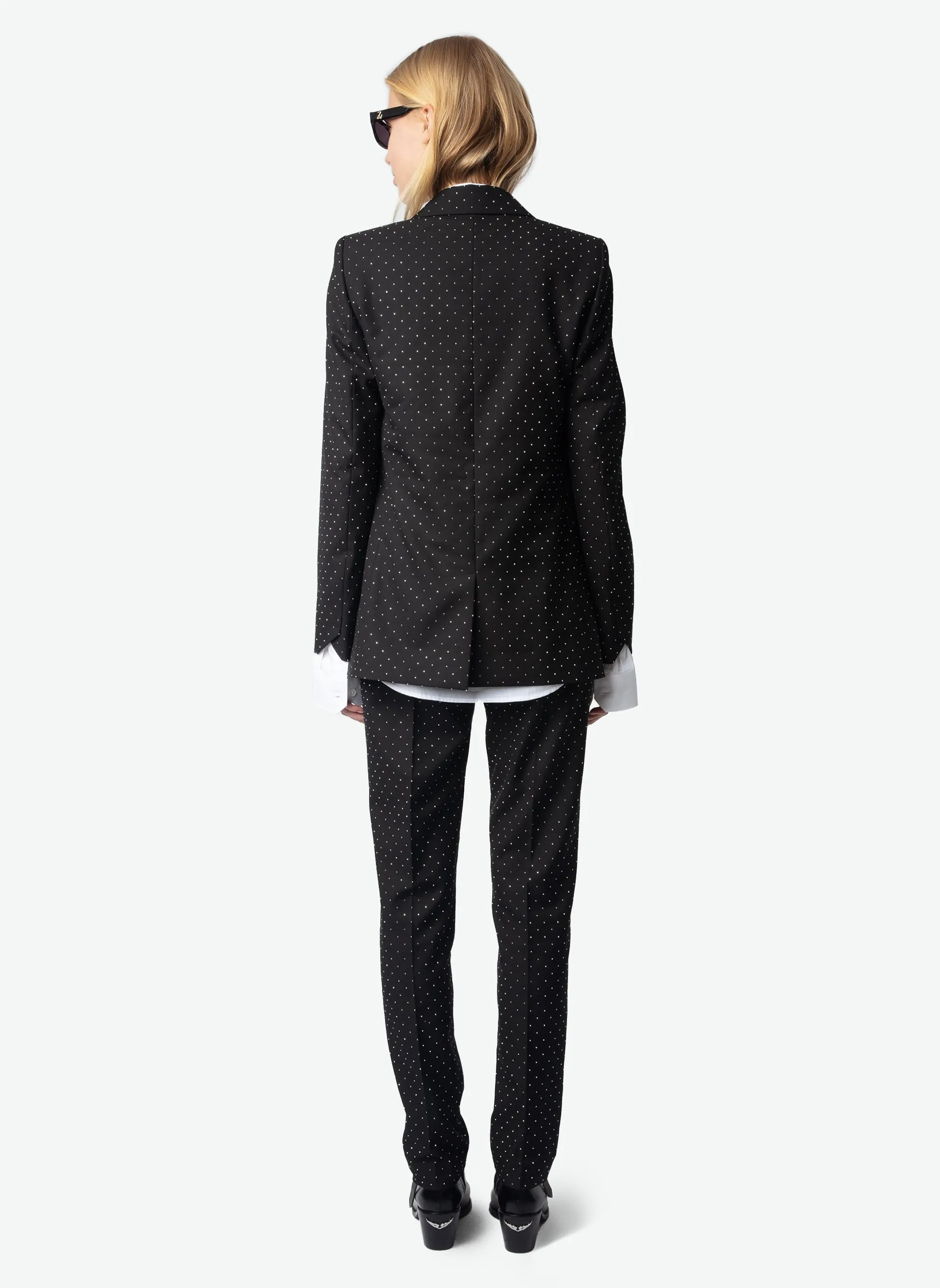  ZADIG&VOLTAIRE   VALSE - Blazer diritto con strass | Nero
