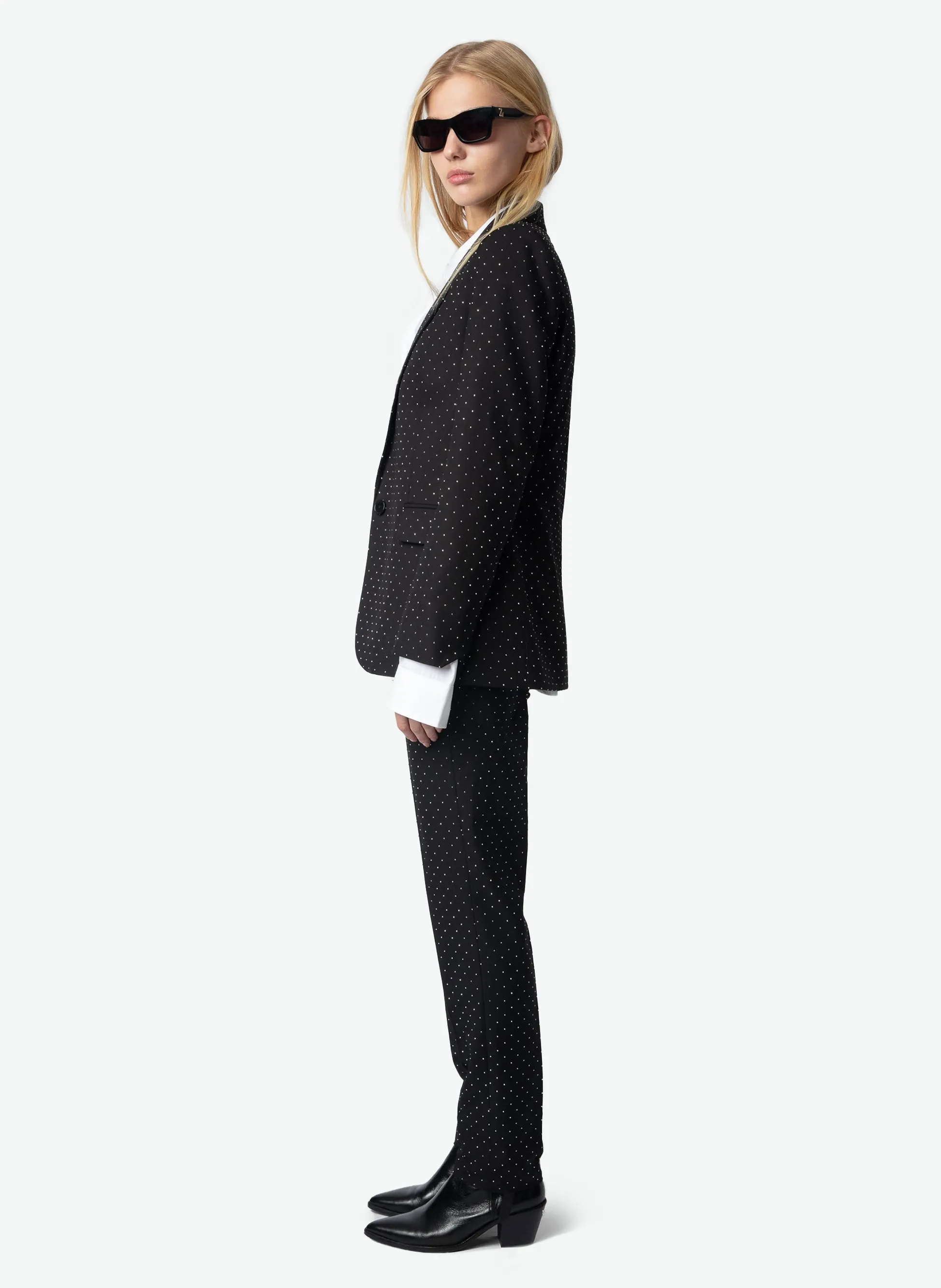  ZADIG&VOLTAIRE   VALSE - Blazer diritto con strass | Nero